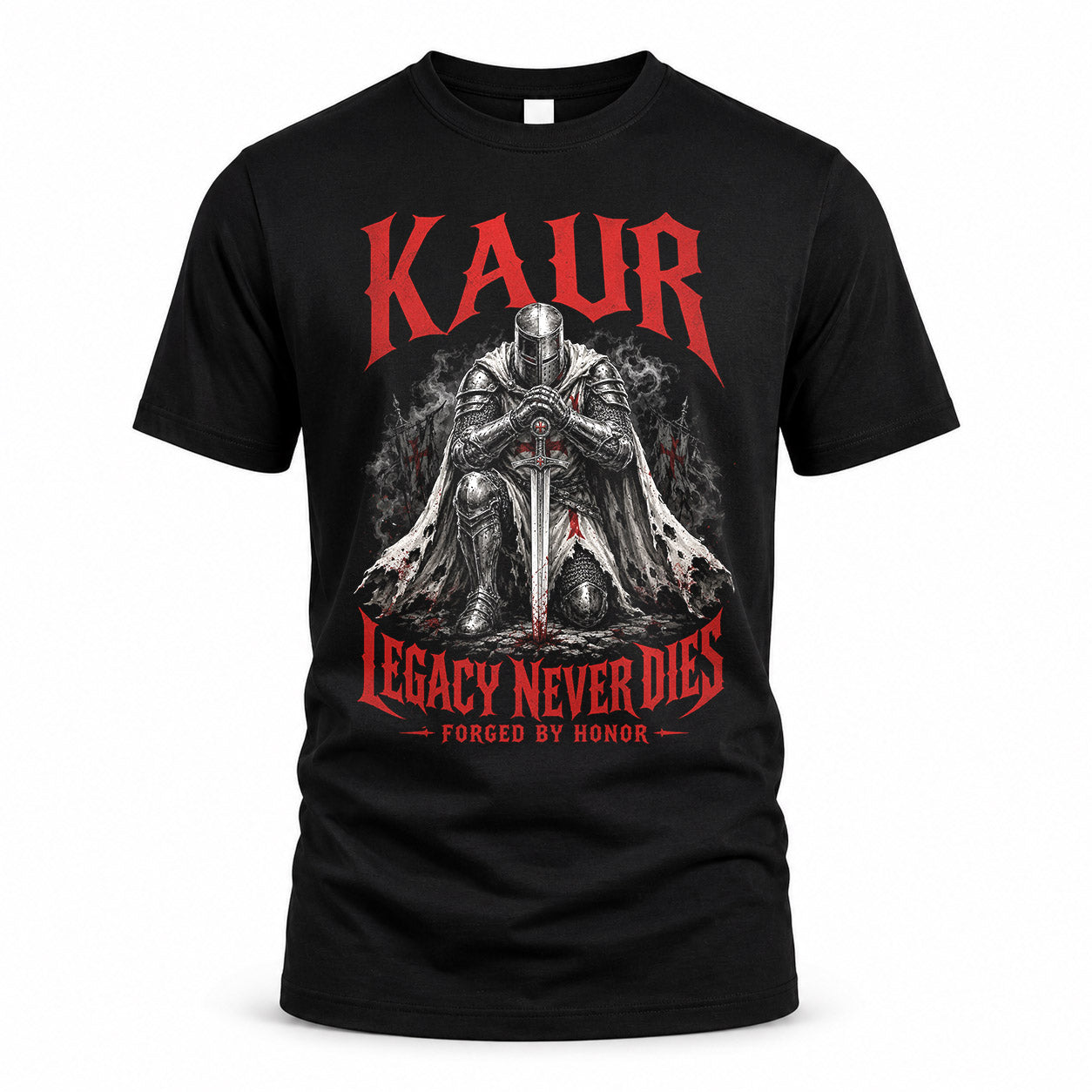 KAUR HS90-K04-109 - NAME Legacy Never Dies Forged By Honor Personalized Knight