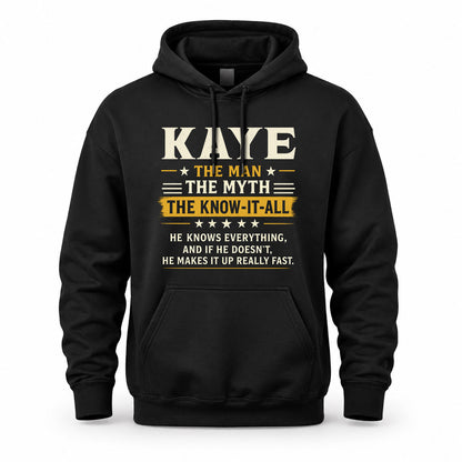 KAYE TM90-K04-125 - NAME Legendary Know-It-All Personalized Funny Shirt