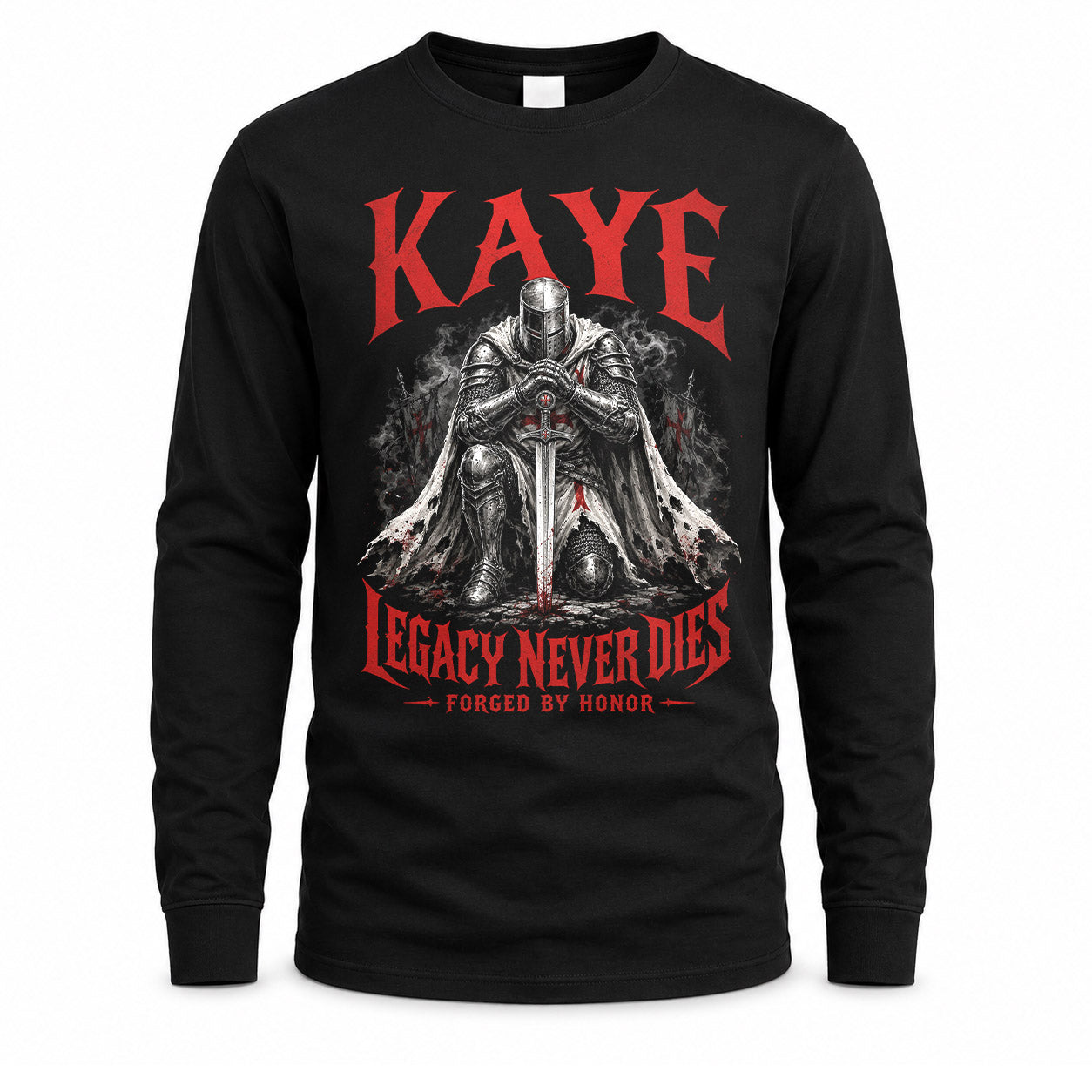 KAYE HS90-K04-109 - NAME Legacy Never Dies Forged By Honor Personalized Knight
