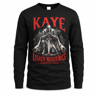 KAYE HS90-K04-109 - NAME Legacy Never Dies Forged By Honor Personalized Knight