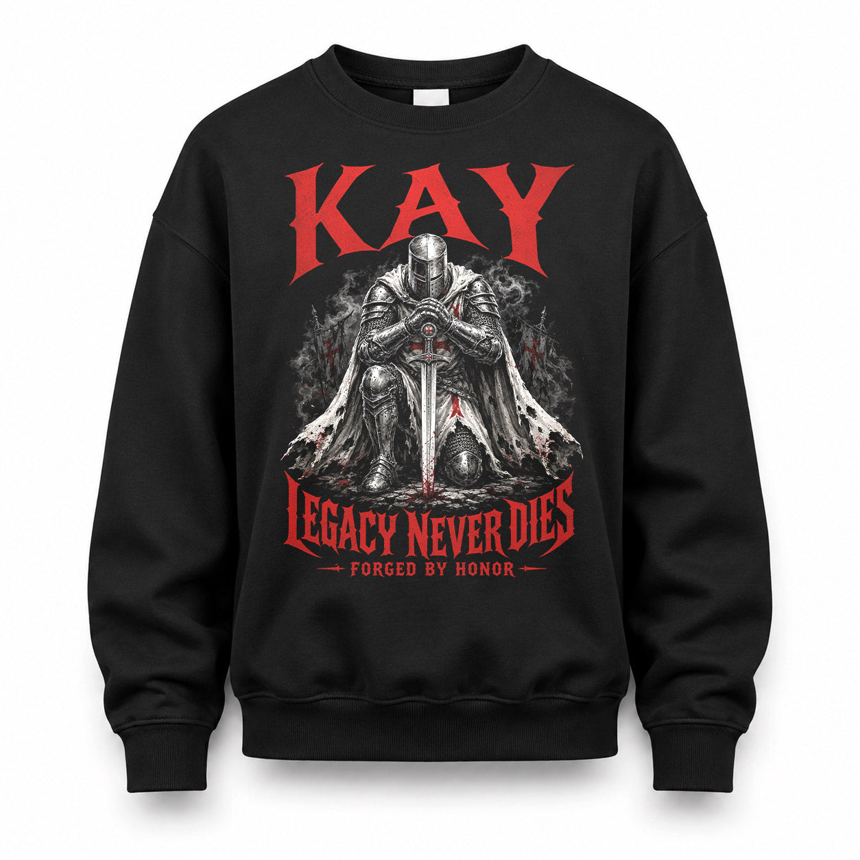 KAY HS90-K04-109 - NAME Legacy Never Dies Forged By Honor Personalized Knight