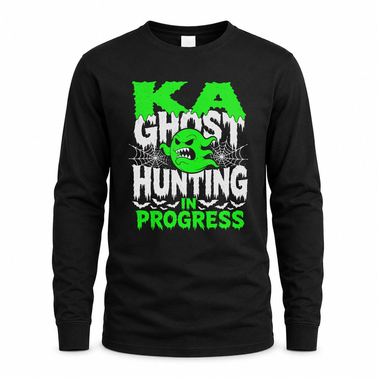KA HW22-K06-109 - NAME Ghost Hunting In Progress Personalized Halloween Shirt