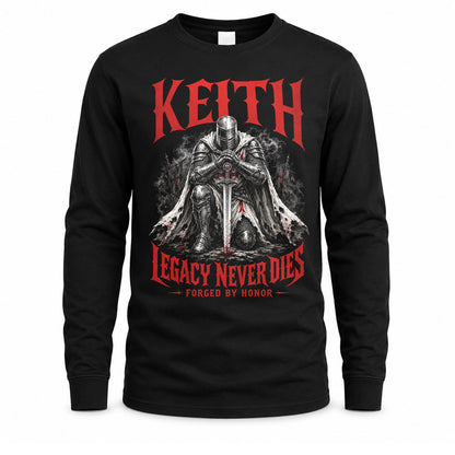 KEITH HS90-K04-109 - NAME Legacy Never Dies Forged By Honor Personalized Knight