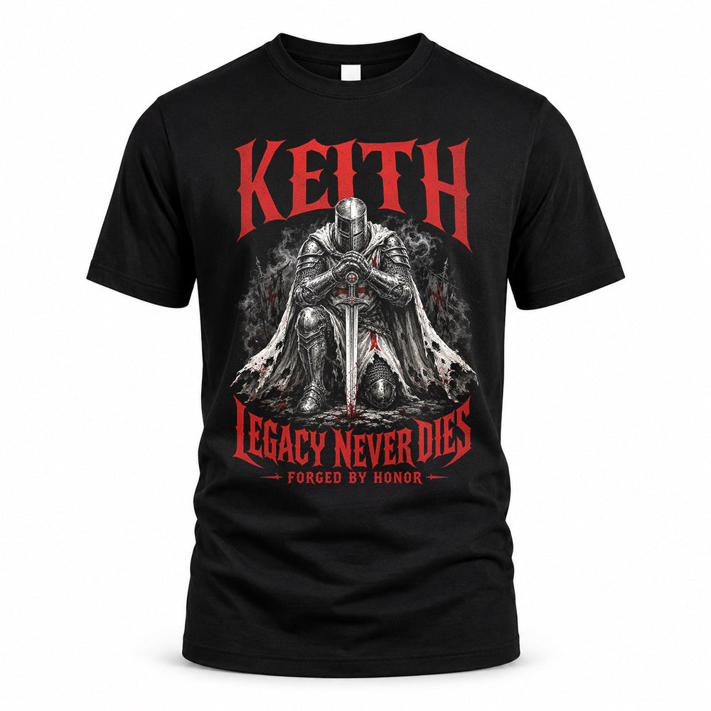 KEITH HS90-K04-109 - NAME Legacy Never Dies Forged By Honor Personalized Knight