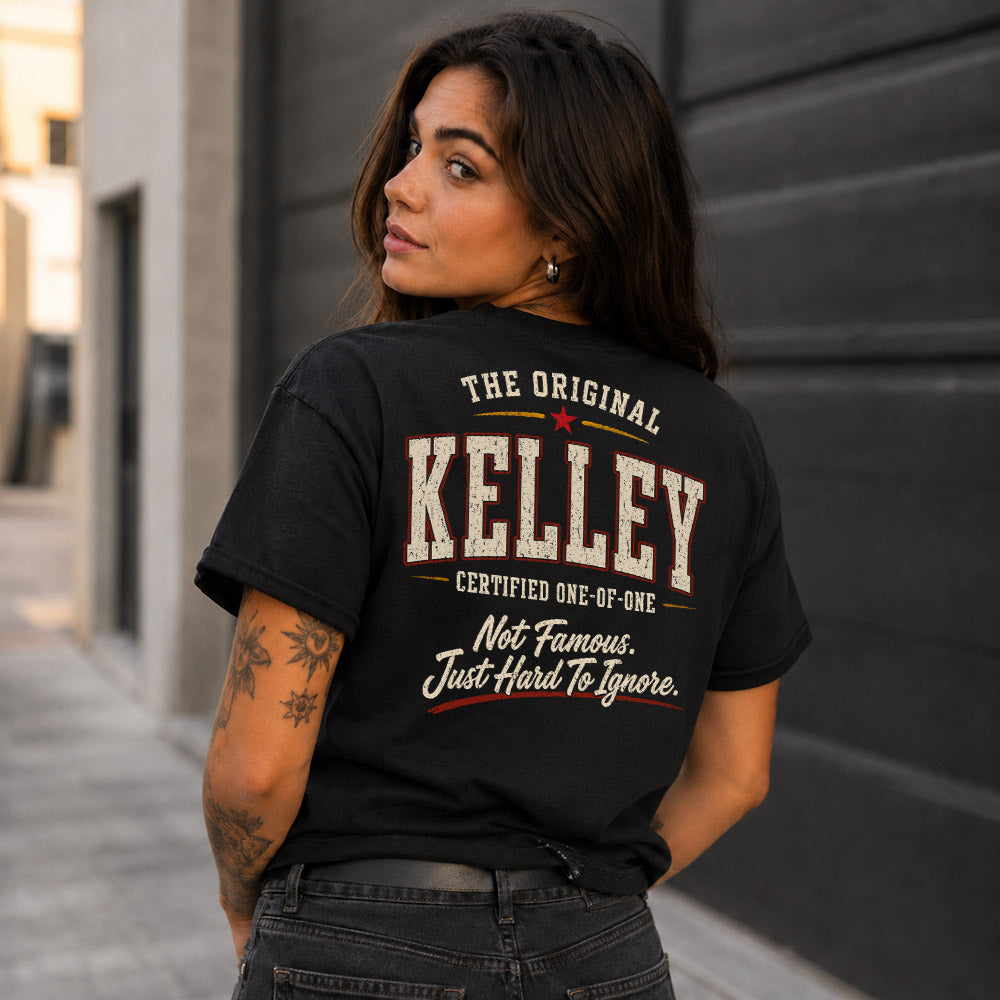 KELLEY W68-F2-168 – Personalized Original Issue Apparel “The Original NAME Certified One-of-One"