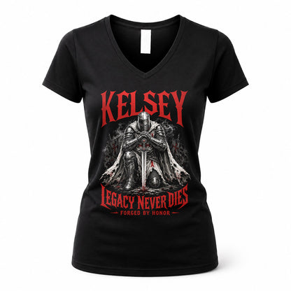 KELSEY HS90-K04-109 - NAME Legacy Never Dies Forged By Honor Personalized Knight