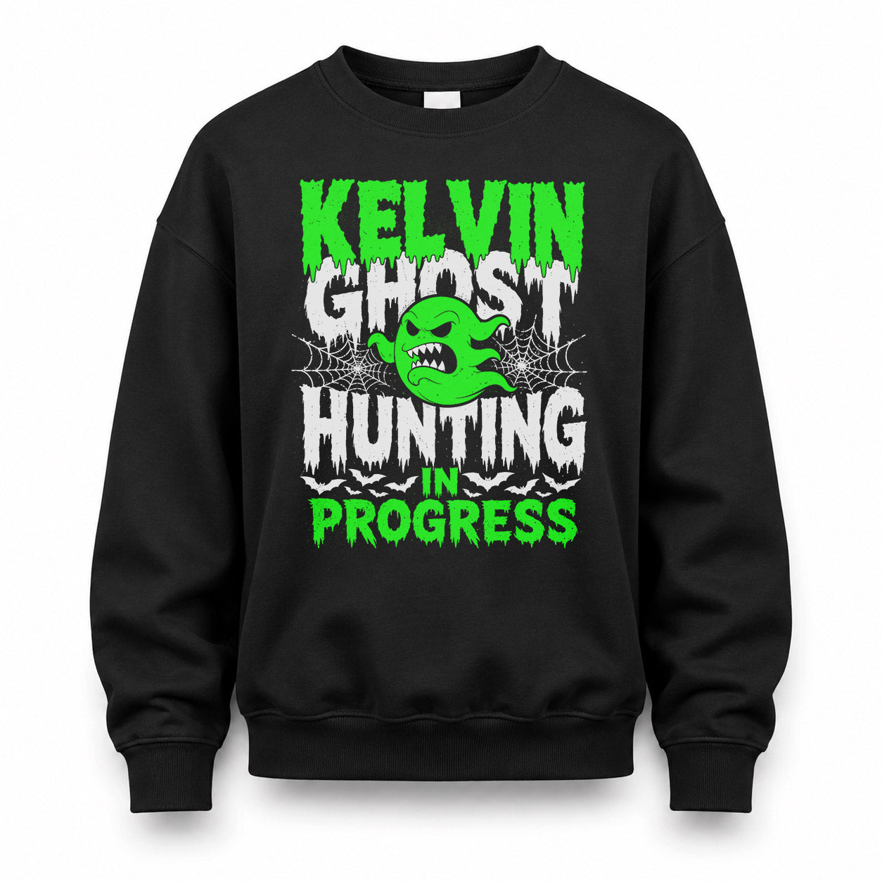 KELVIN HW22-K06-109 - NAME Ghost Hunting In Progress Personalized Halloween Shirt
