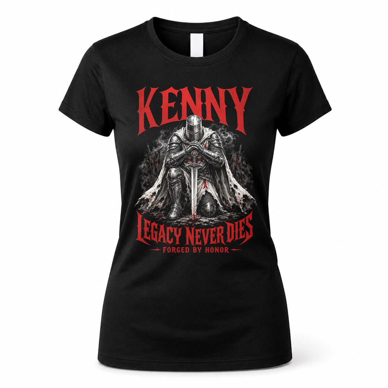 KENNY HS90-K04-109 - NAME Legacy Never Dies Forged By Honor Personalized Knight