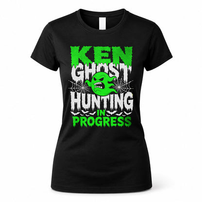 KEN HW22-K06-109 - NAME Ghost Hunting In Progress Personalized Halloween Shirt