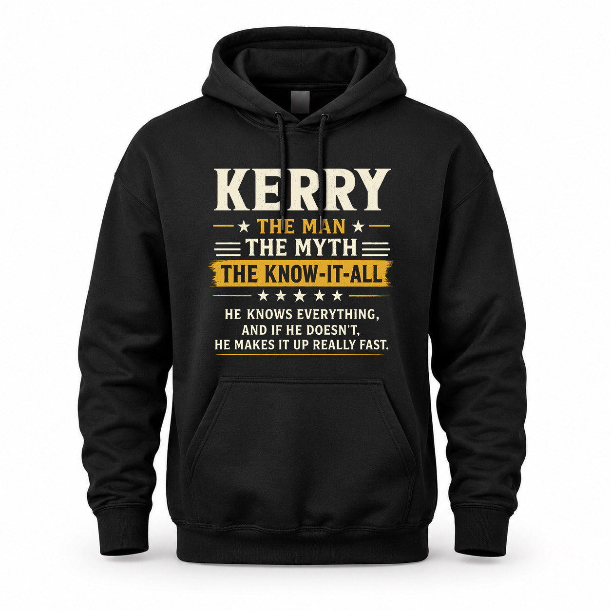 KERRY TM90-K04-125 - NAME Legendary Know-It-All Personalized Funny Shirt