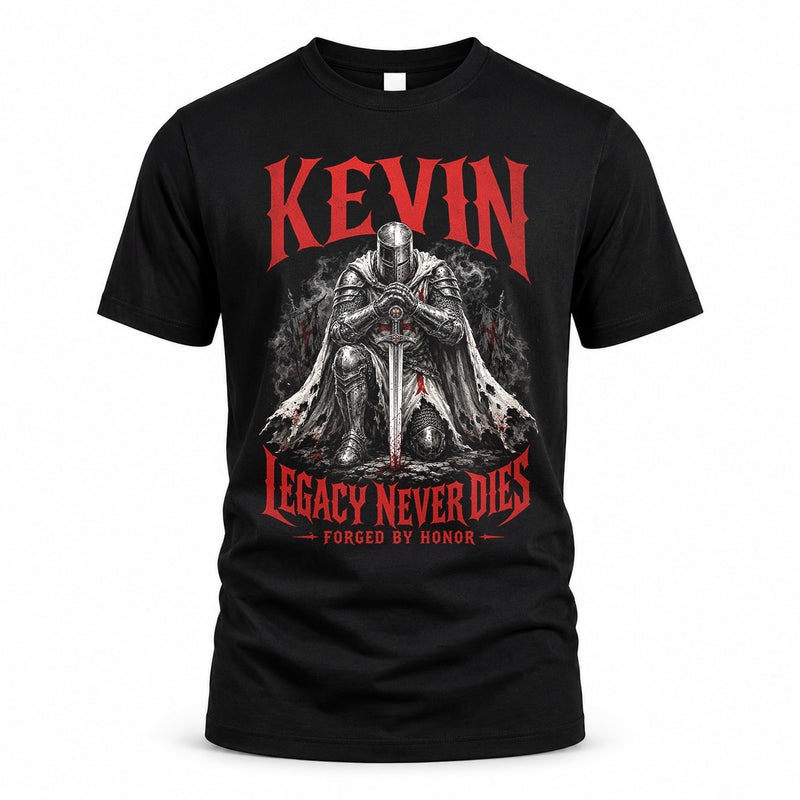 KEVIN HS90-K04-109 - NAME Legacy Never Dies Forged By Honor Personalized Knight