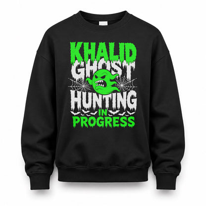 KHALID HW22-K06-109 - NAME Ghost Hunting In Progress Personalized Halloween Shirt