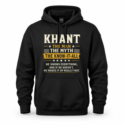 KHANT TM90-K04-125 - NAME Legendary Know-It-All Personalized Funny Shirt