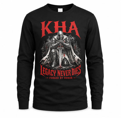 KHA HS90-K04-109 - NAME Legacy Never Dies Forged By Honor Personalized Knight