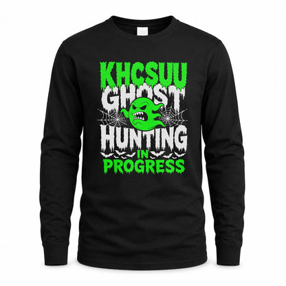 KHCSUU HW22-K06-109 - NAME Ghost Hunting In Progress Personalized Halloween Shirt