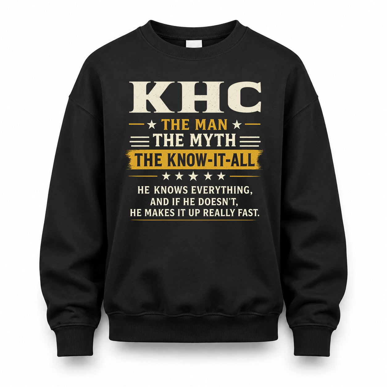 KHC TM90-K04-125 - NAME Legendary Know-It-All Personalized Funny Shirt