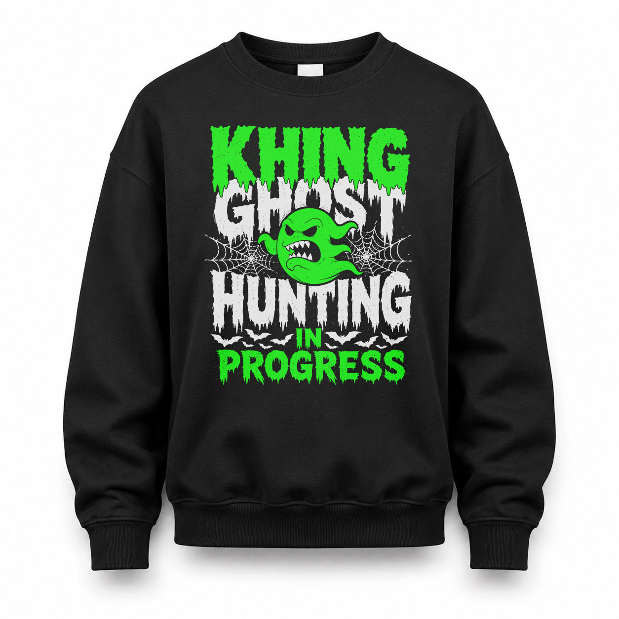 KHING HW22-K06-109 - NAME Ghost Hunting In Progress Personalized Halloween Shirt