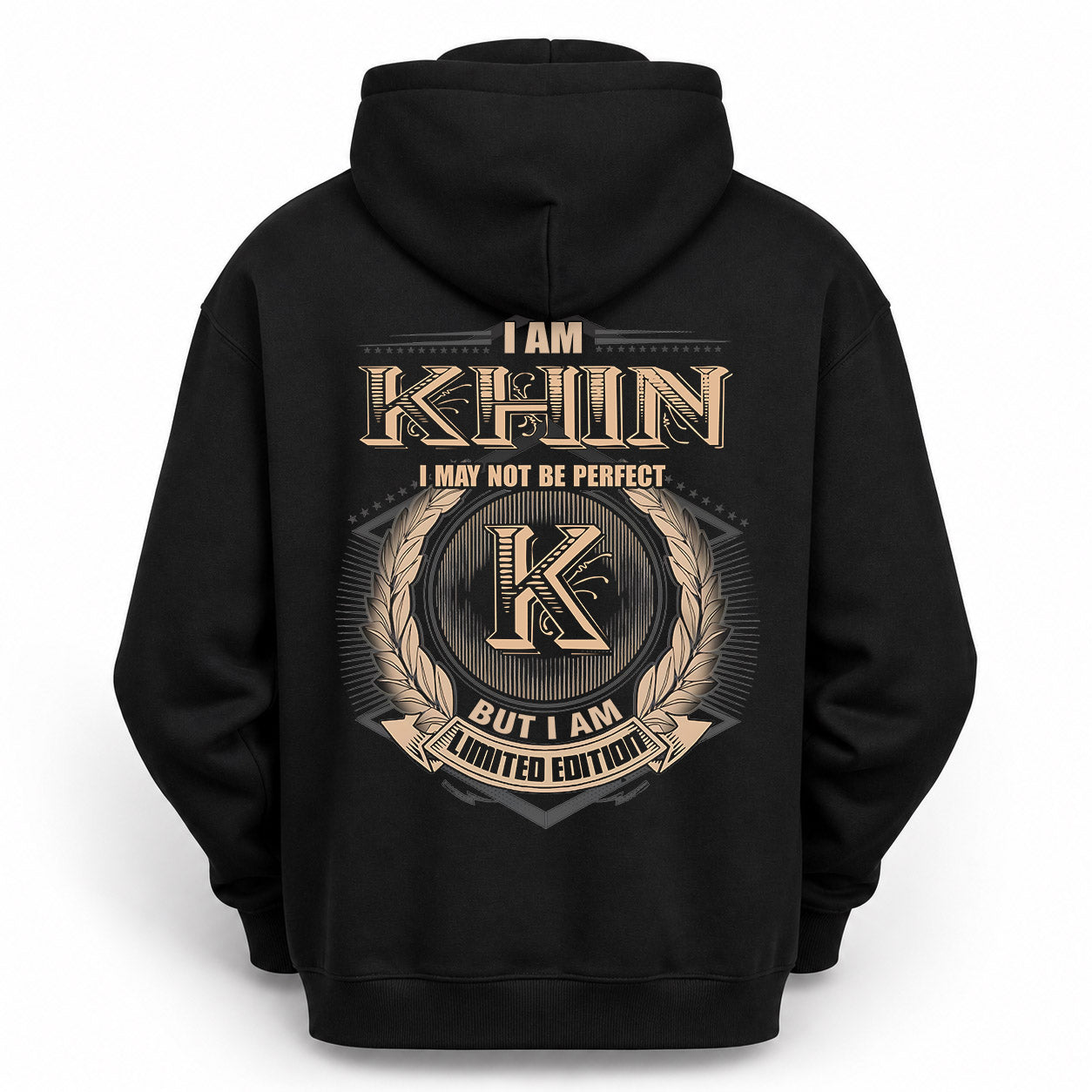 KHIN PH55-T25-Personalized Name Quote Apparel “I Am NAME May Not Be Perfect But I Am Limited Edition”
