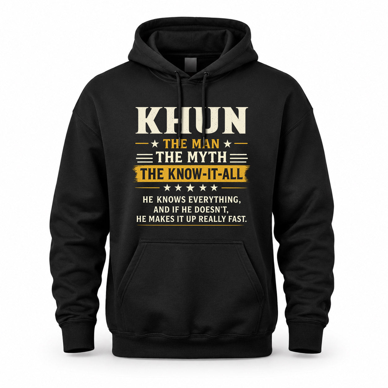 KHUN TM90-K04-125 - NAME Legendary Know-It-All Personalized Funny Shirt