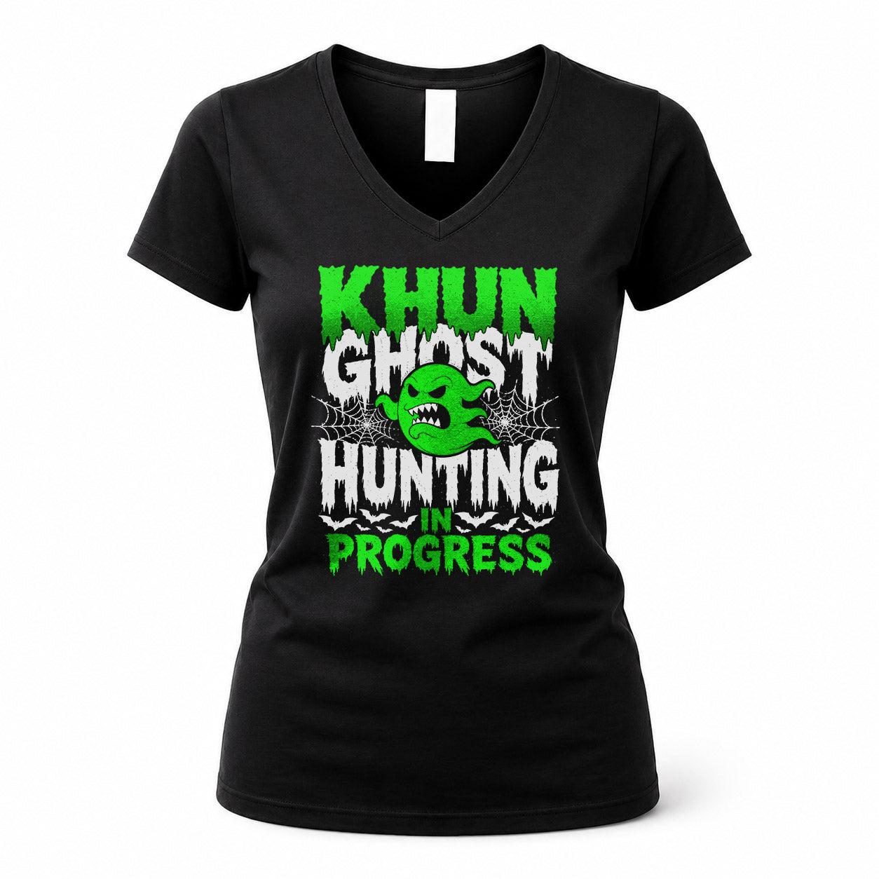 KHUN HW22-K06-109 - NAME Ghost Hunting In Progress Personalized Halloween Shirt
