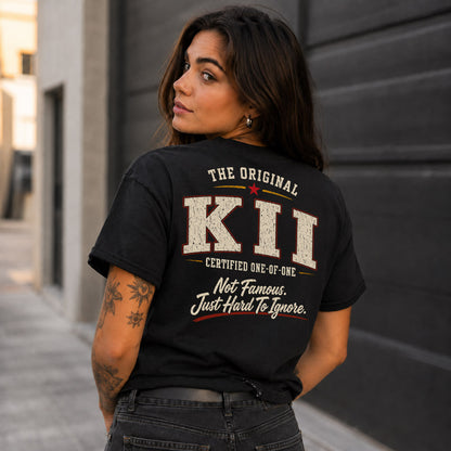 KII W68-F2-168 – Personalized Original Issue Apparel “The Original NAME Certified One-of-One"
