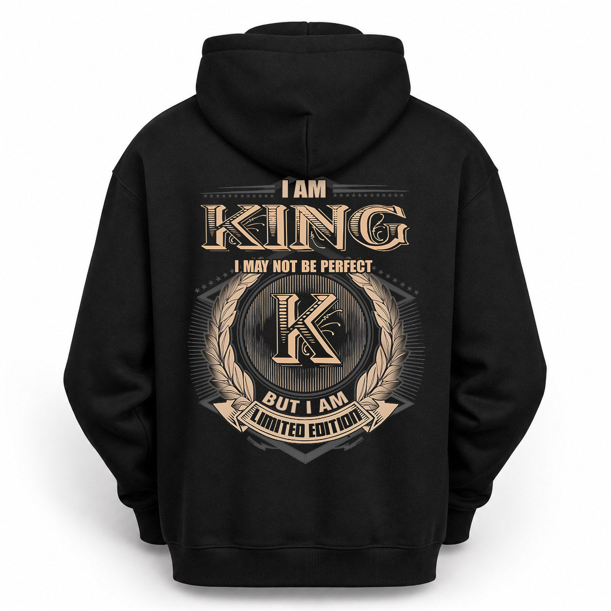 KING PH55-T25-Personalized Name Quote Apparel “I Am NAME May Not Be Perfect But I Am Limited Edition”