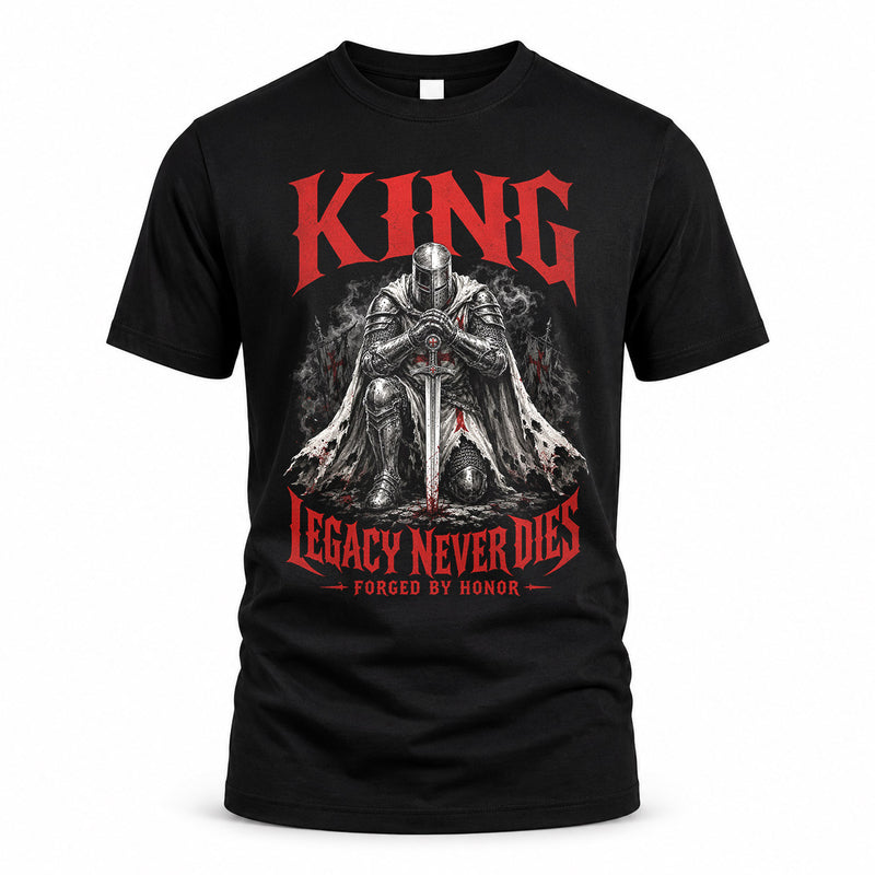 KING HS90-K04-109 - NAME Legacy Never Dies Forged By Honor Personalized Knight