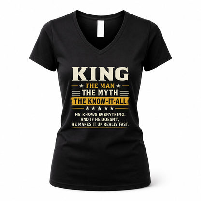 KING TM90-K04-125 - NAME Legendary Know-It-All Personalized Funny Shirt