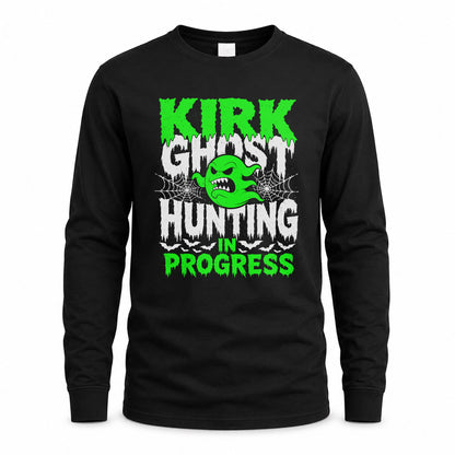 KIRK HW22-K06-109 - NAME Ghost Hunting In Progress Personalized Halloween Shirt