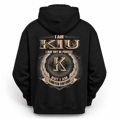 KIU PH55-T25-Personalized Name Quote Apparel “I Am NAME May Not Be Perfect But I Am Limited Edition”