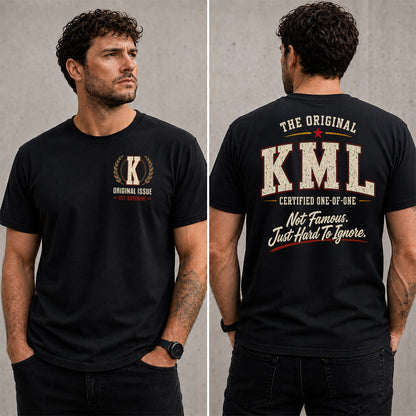KML W68-F2-168 – Personalized Original Issue Apparel “The Original NAME Certified One-of-One"