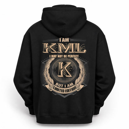KML PH55-T25-Personalized Name Quote Apparel “I Am NAME May Not Be Perfect But I Am Limited Edition”