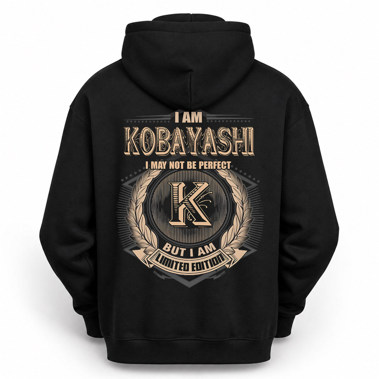 KOBAYASHI PH55-T25-Personalized Name Quote Apparel “I Am NAME May Not Be Perfect But I Am Limited Edition”