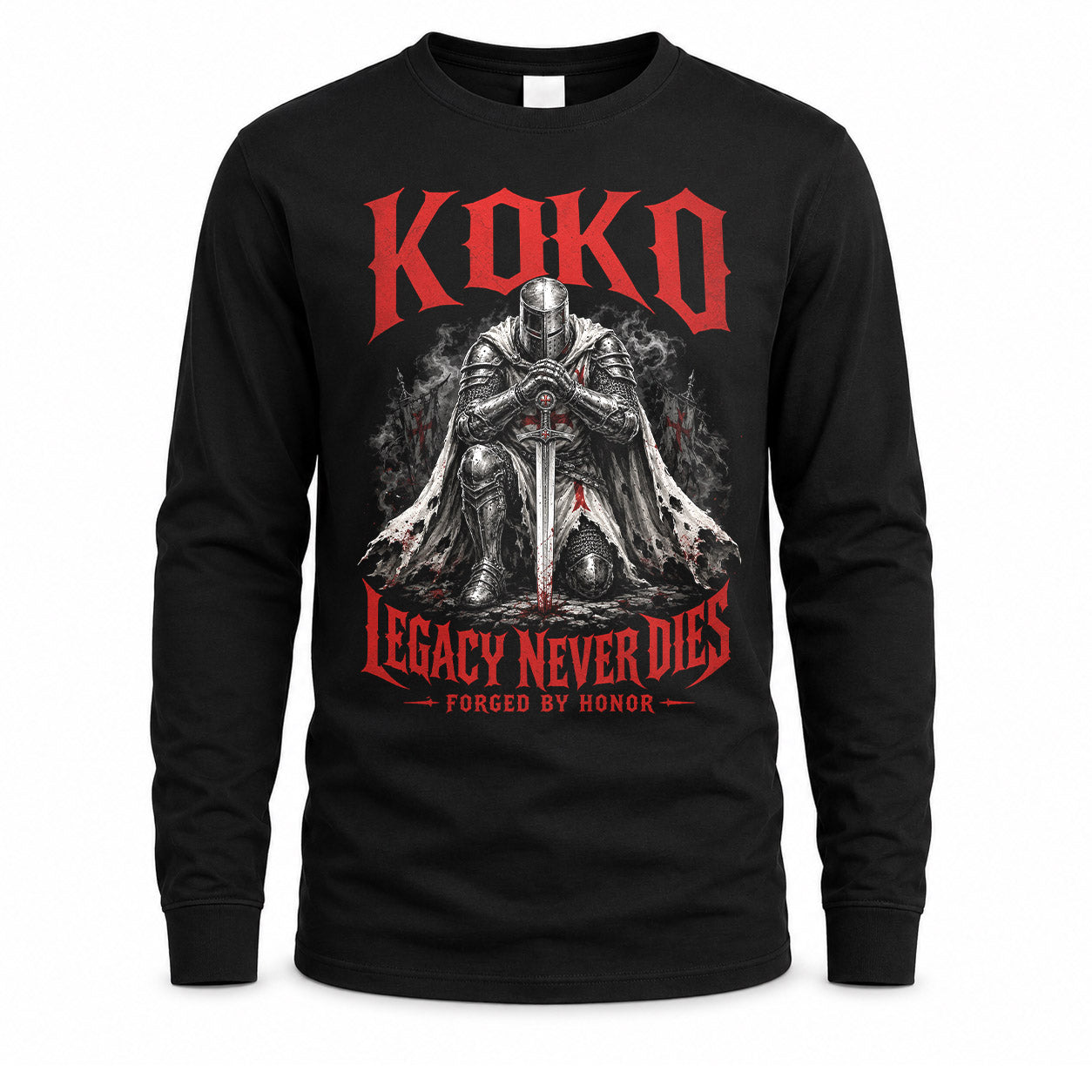 KOKO HS90-K04-109 - NAME Legacy Never Dies Forged By Honor Personalized Knight
