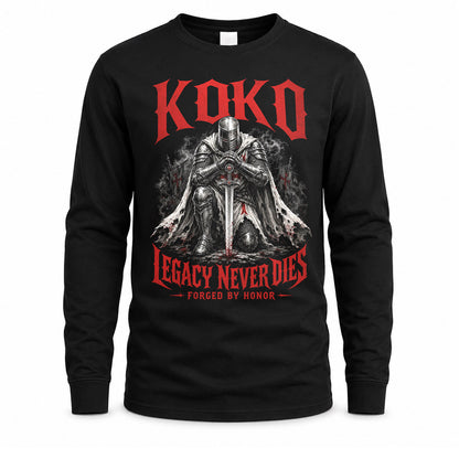 KOKO HS90-K04-109 - NAME Legacy Never Dies Forged By Honor Personalized Knight
