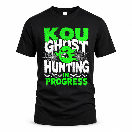 KOU HW22-K06-109 - NAME Ghost Hunting In Progress Personalized Halloween Shirt
