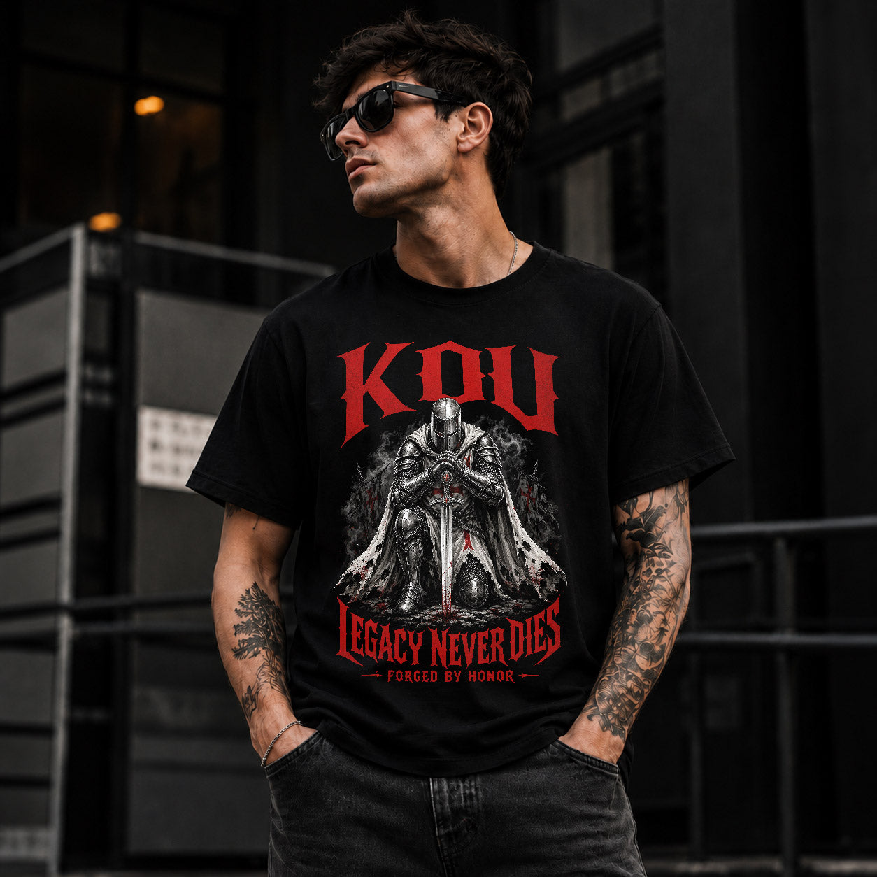 KOU HS90-K04-109 - NAME Legacy Never Dies Forged By Honor Personalized Knight