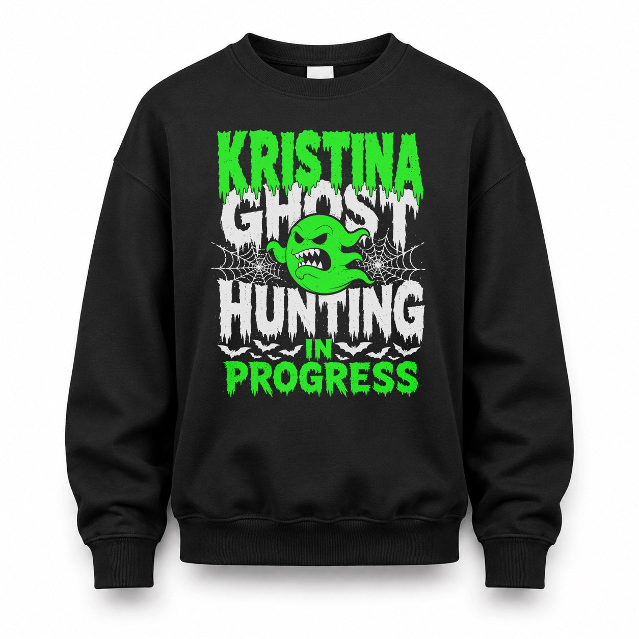 KRISTINA HW22-K06-109 - NAME Ghost Hunting In Progress Personalized Halloween Shirt
