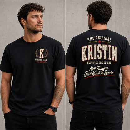 KRISTIN W68-F2-168 – Personalized Original Issue Apparel “The Original NAME Certified One-of-One"