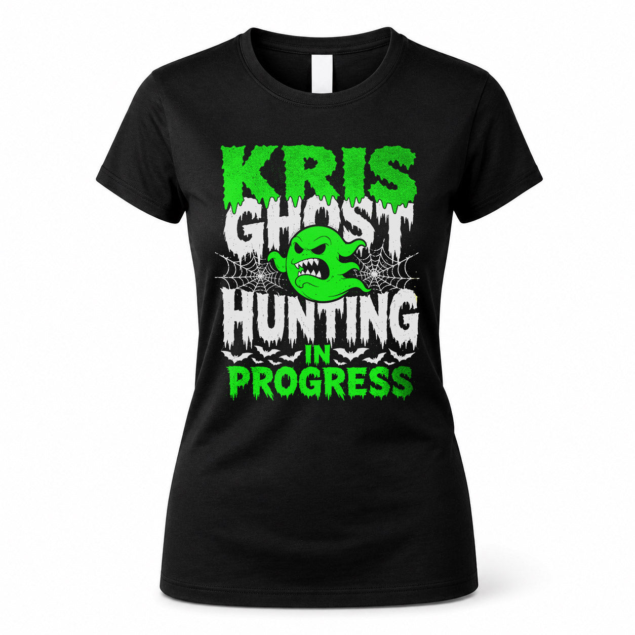 KRIS HW22-K06-109 - NAME Ghost Hunting In Progress Personalized Halloween Shirt