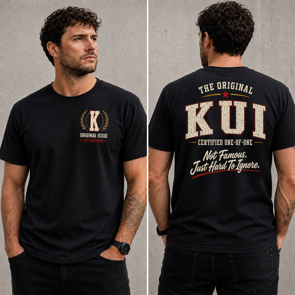 KUI W68-F2-168 – Personalized Original Issue Apparel “The Original NAME Certified One-of-One"
