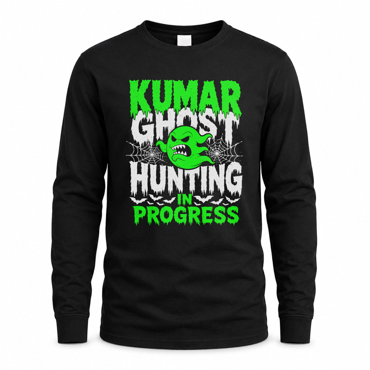 KUMAR HW22-K06-109 - NAME Ghost Hunting In Progress Personalized Halloween Shirt