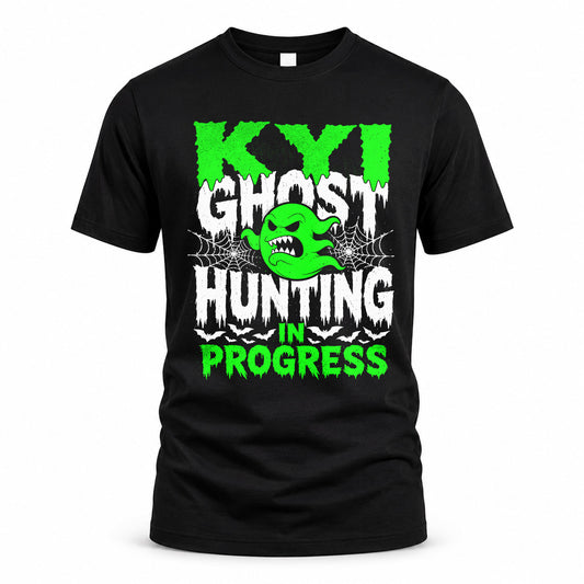 KYI HW22-K06-109 - NAME Ghost Hunting In Progress Personalized Halloween Shirt