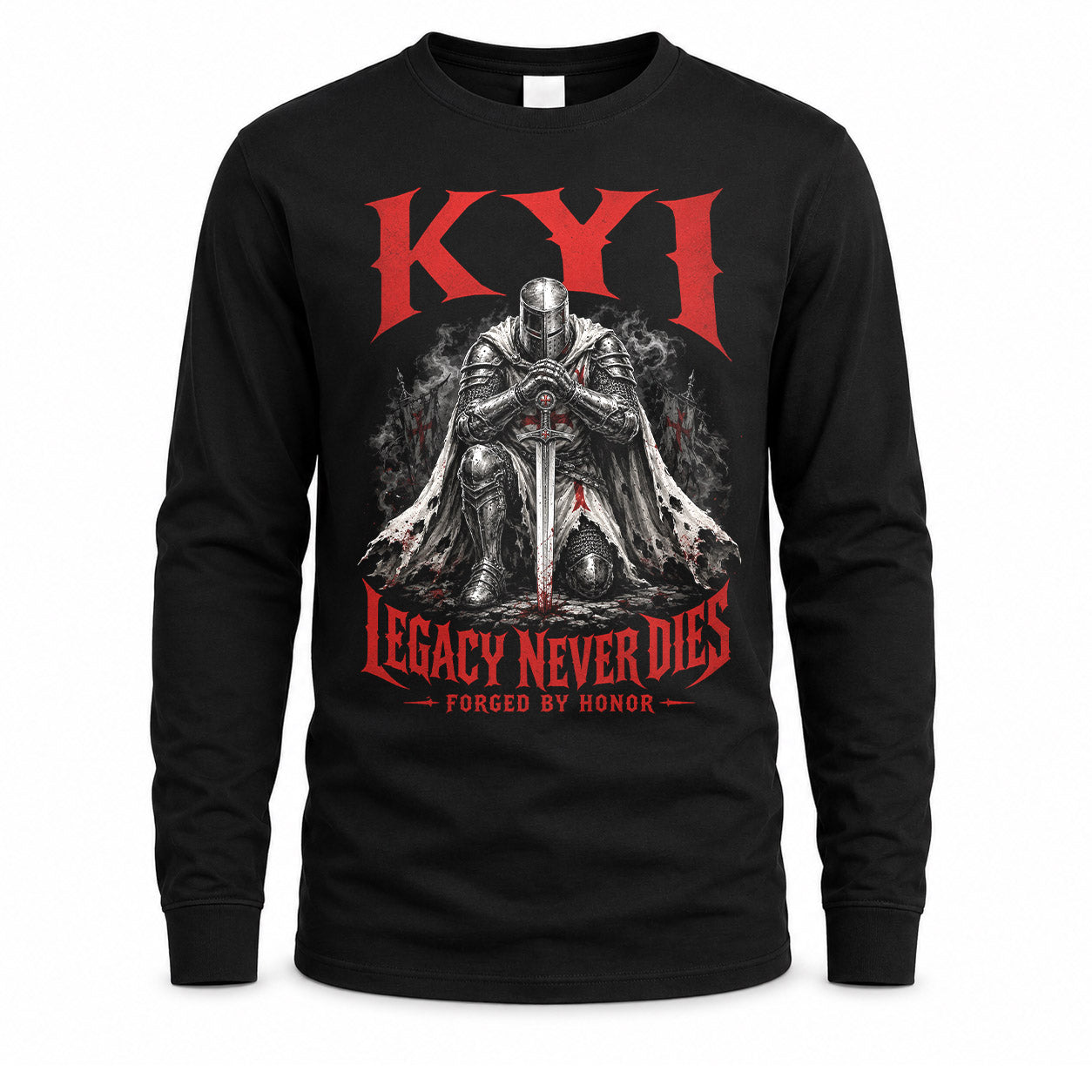 KYI HS90-K04-109 - NAME Legacy Never Dies Forged By Honor Personalized Knight