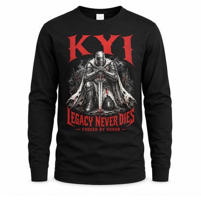 KYI HS90-K04-109 - NAME Legacy Never Dies Forged By Honor Personalized Knight