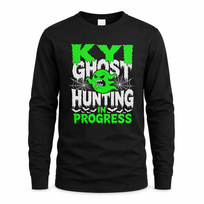 KYI HW22-K06-109 - NAME Ghost Hunting In Progress Personalized Halloween Shirt
