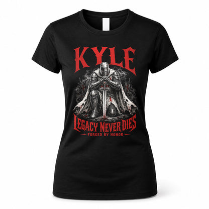KYLE HS90-K04-109 - NAME Legacy Never Dies Forged By Honor Personalized Knight