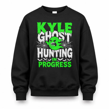 KYLE HW22-K06-109 - NAME Ghost Hunting In Progress Personalized Halloween Shirt