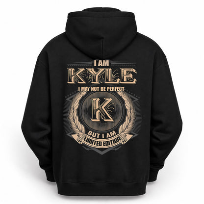 KYLE PH55-T25-Personalized Name Quote Apparel “I Am NAME May Not Be Perfect But I Am Limited Edition”