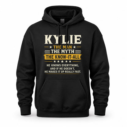 KYLIE TM90-K04-125 - NAME Legendary Know-It-All Personalized Funny Shirt